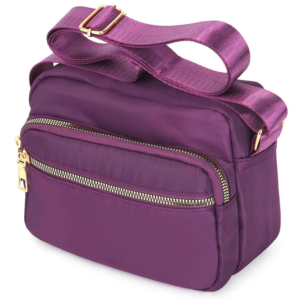 Women Nylon Crossbody Bags Purses and Handbags Casual Messenger Bag Waterproof Crossbody Purse for Ladies, Red