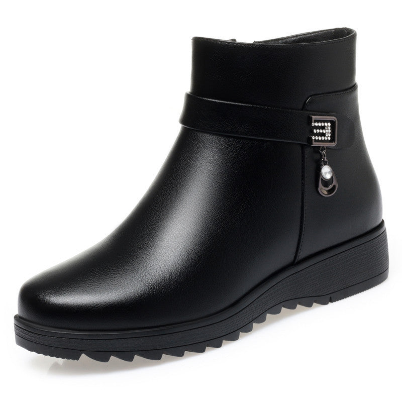 Female Flat Bottom Flat Heel Suede Boots