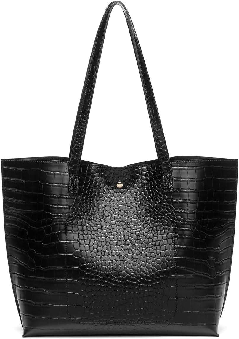 Women'S Soft Faux Leather Tote Shoulder Bag From, Big Capacity Tassel Handbag