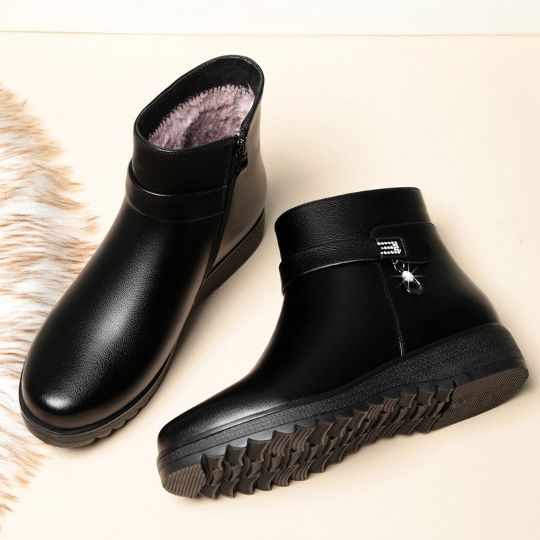 Female Flat Bottom Flat Heel Suede Boots