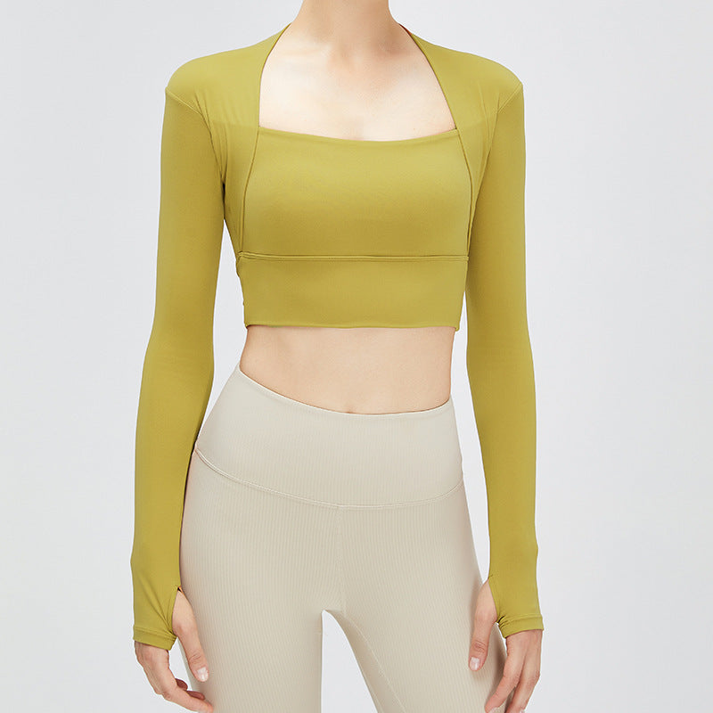 Yoga Clothes Long-sleeved Women's Lulu Sports Top Running Fitness Clothes