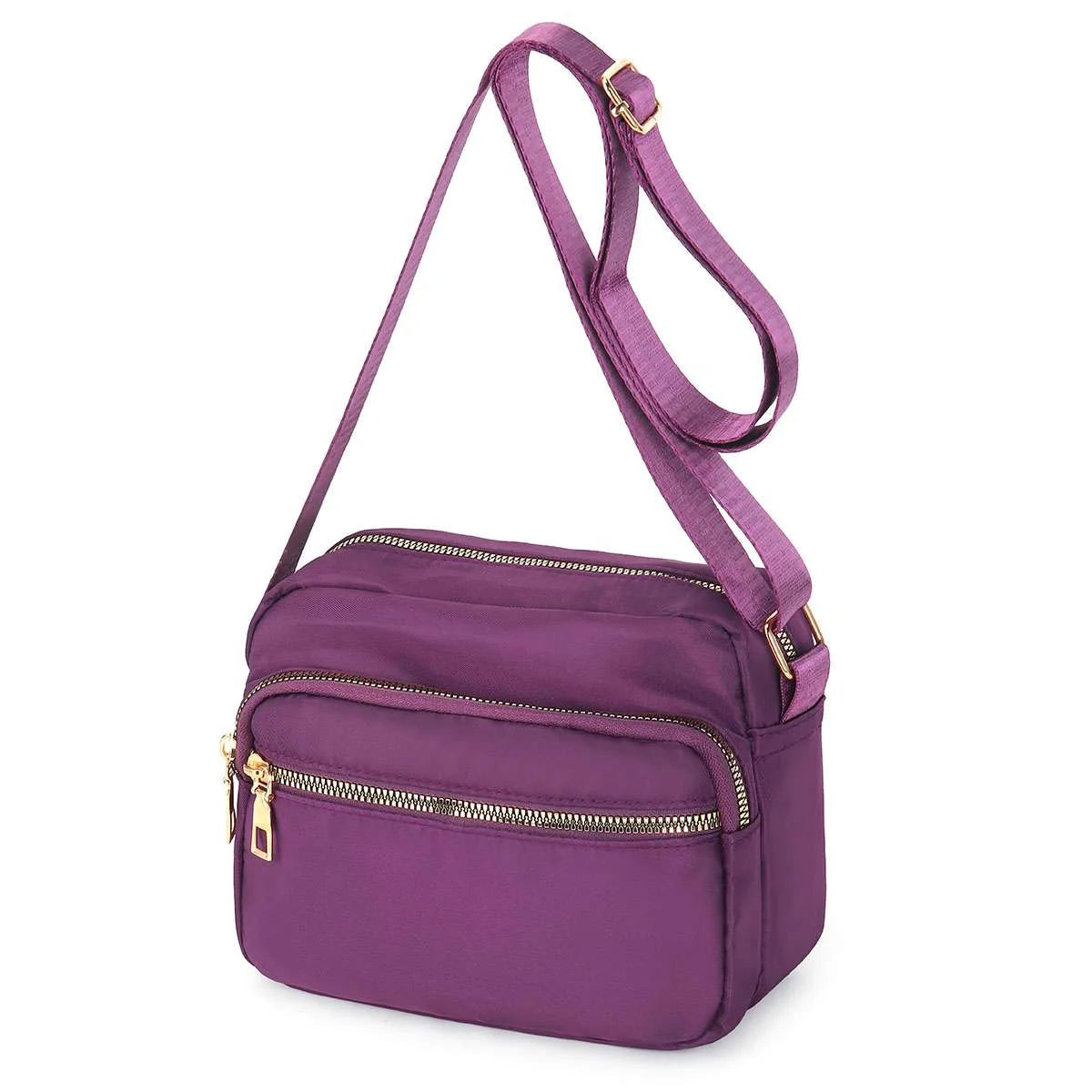 Women Nylon Crossbody Bags Purses and Handbags Casual Messenger Bag Waterproof Crossbody Purse for Ladies, Red