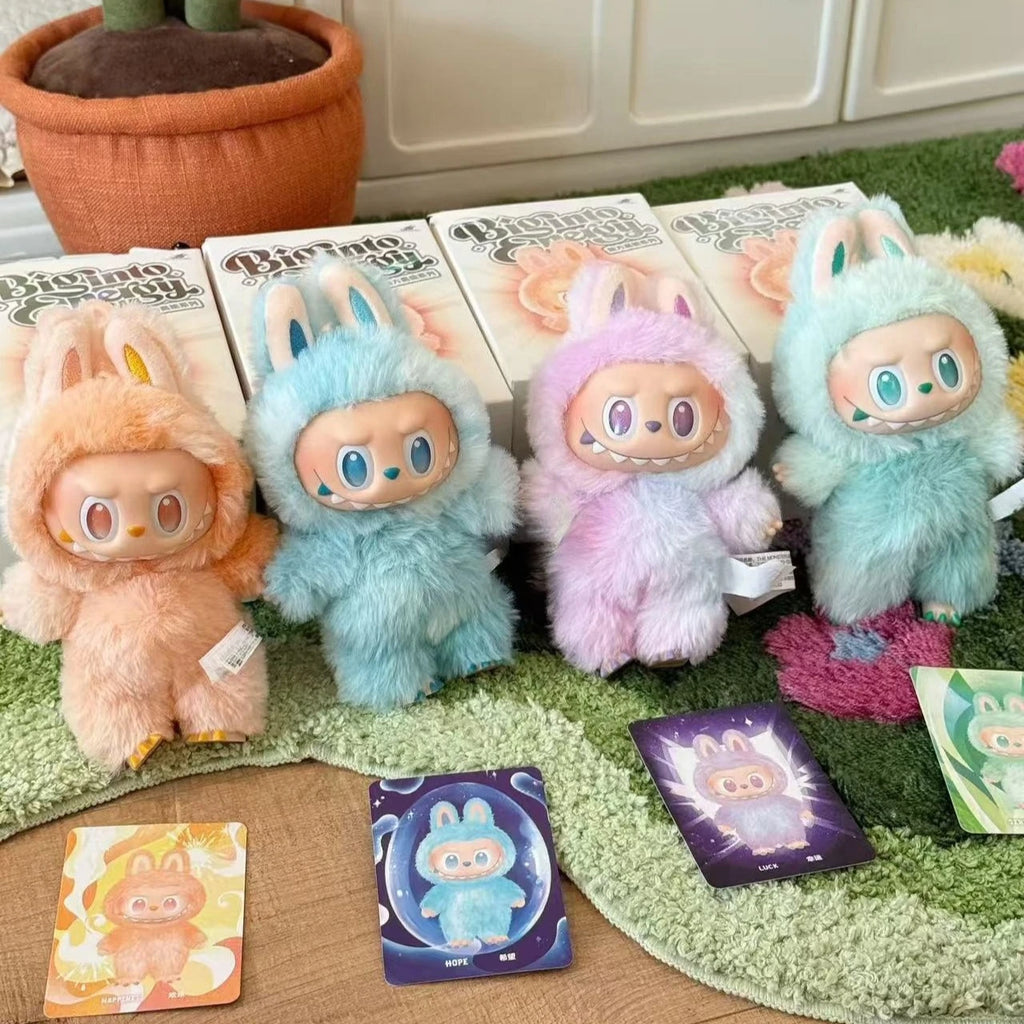 Cute labubu The Monster Blind Box The Monster Have A Seat Serie Vinyl Face Blind Box Pendant Keychain