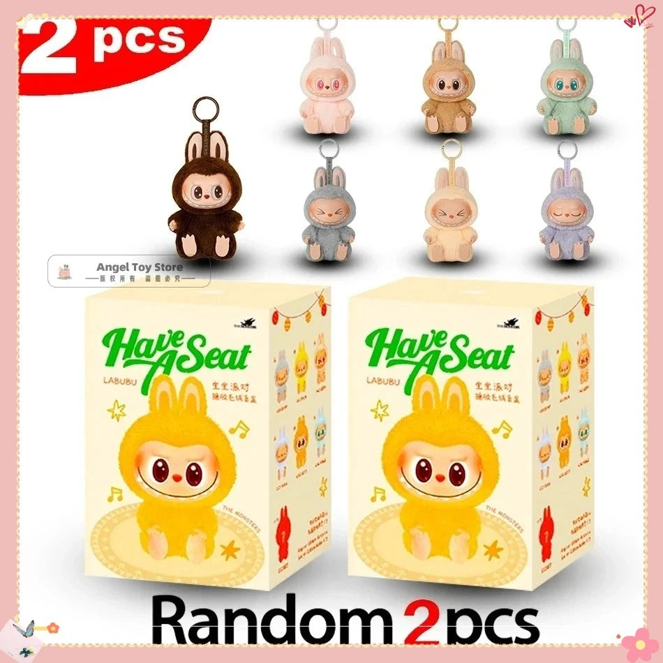 For Labubu V3 V2 Monsters Big Into Energy Series Vinyl Pendant Blind Box Figurine Tabletop Ornament