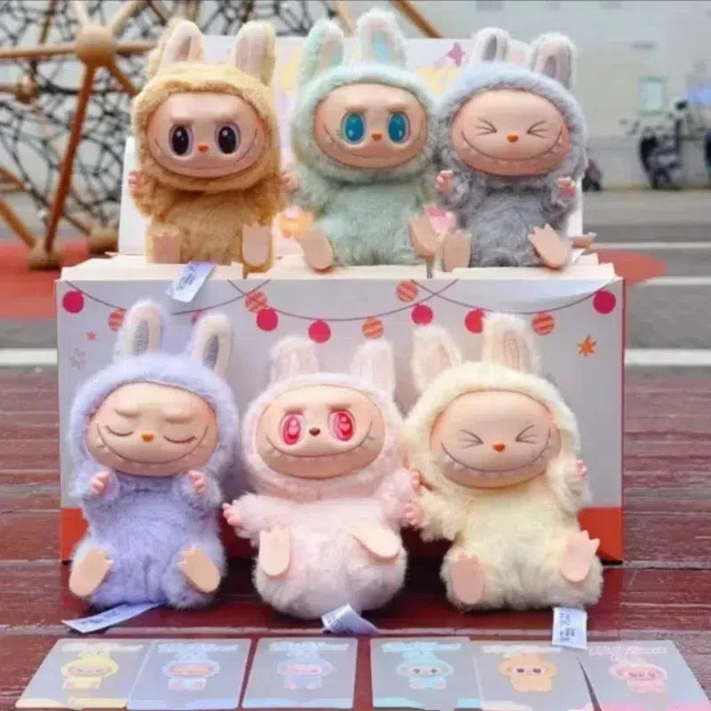 For Labubu V3 V2 Monsters Big Into Energy Series Vinyl Pendant Blind Box Figurine Tabletop Ornament