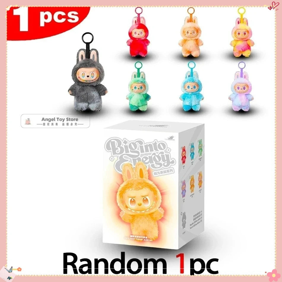 For Labubu V3 V2 Monsters Big Into Energy Series Vinyl Pendant Blind Box Figurine Tabletop Ornament