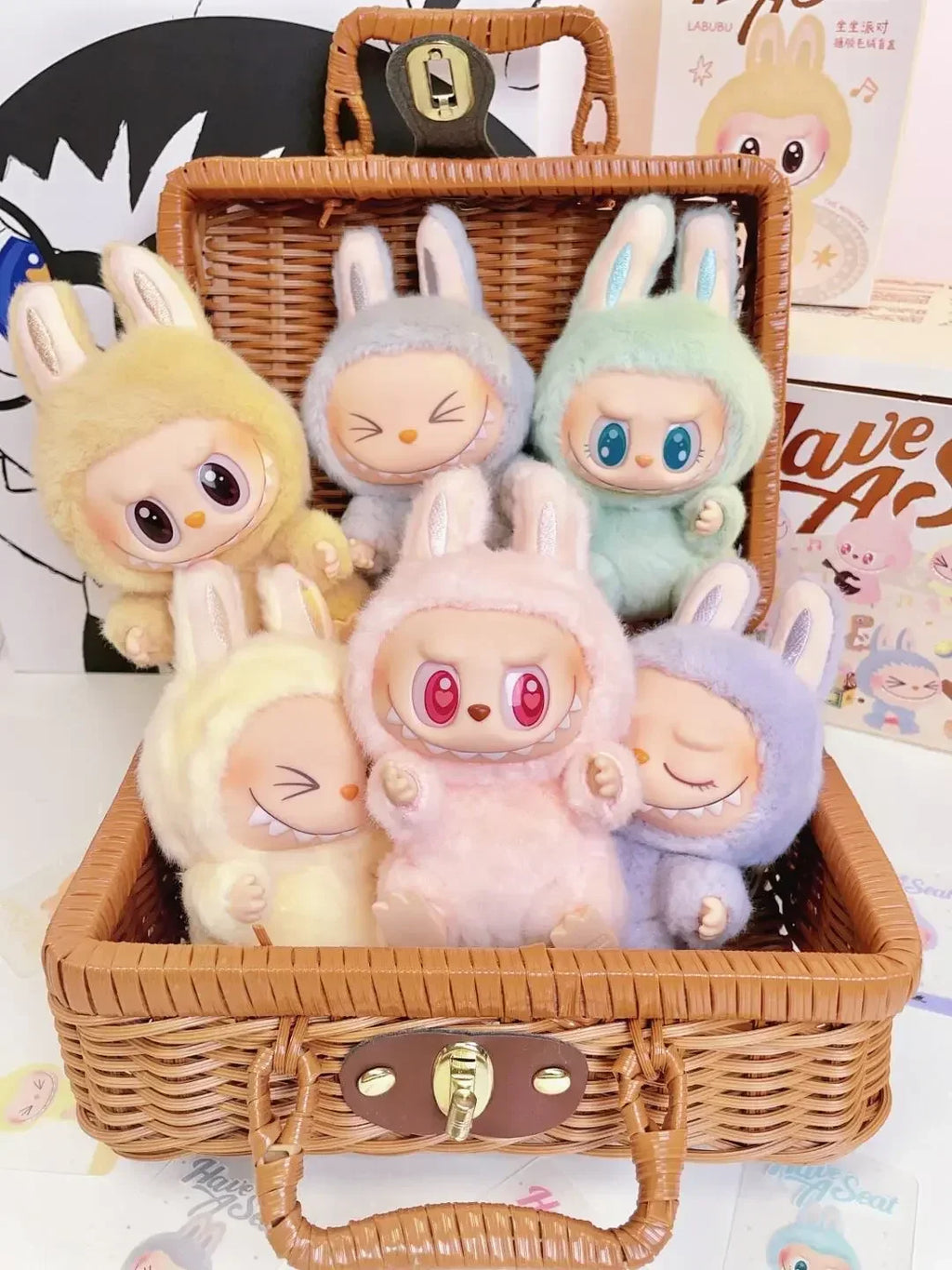 BIG INTO ENERGY Vinyl Plush labubu Pendant Doll Model Kawaii The Monsters Blind Box Gift  Macaron