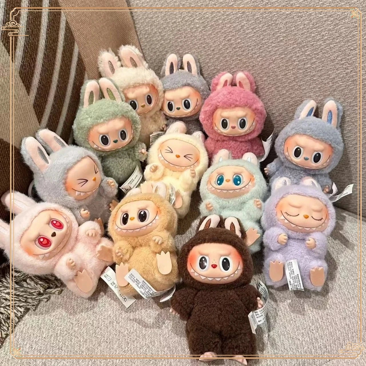 BIG INTO ENERGY Vinyl Plush labubu Pendant Doll Model Kawaii The Monsters Blind Box Gift  Macaron