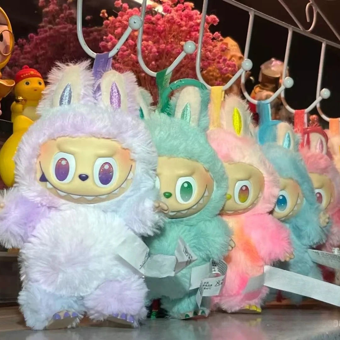 Cute labubu The Monster Blind Box The Monster Have A Seat Serie Vinyl Face Blind Box Pendant Keychain