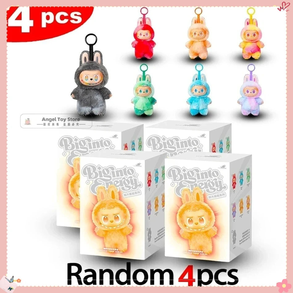 For Labubu V3 V2 Monsters Big Into Energy Series Vinyl Pendant Blind Box Figurine Tabletop Ornament