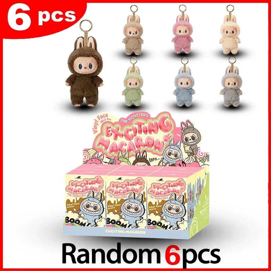 BIG INTO ENERGY Vinyl Plush labubu Pendant Doll Model Kawaii The Monsters Blind Box Gift  Macaron