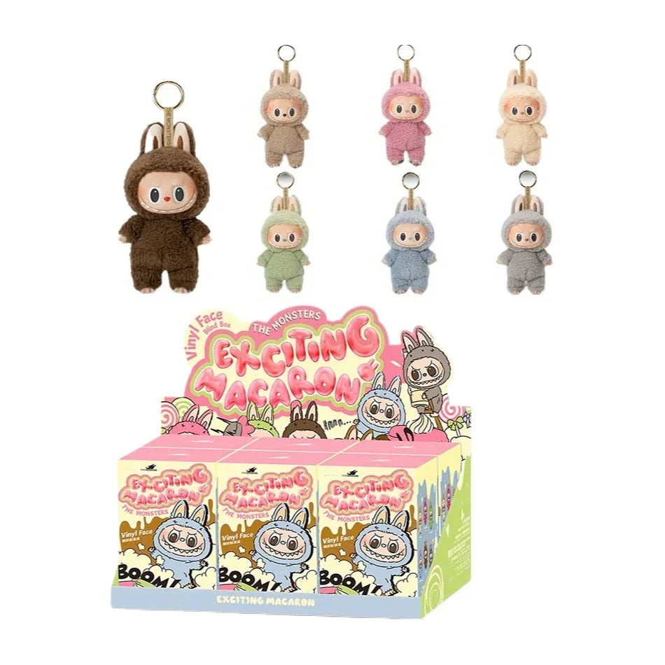 BIG INTO ENERGY Vinyl Plush labubu Pendant Doll Model Kawaii The Monsters Blind Box Gift  Macaron