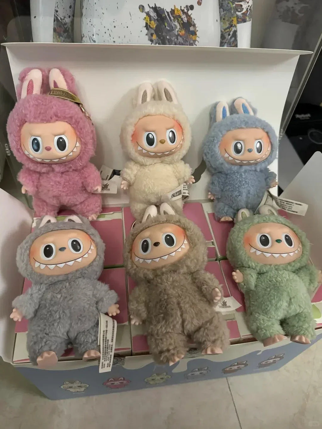 BIG INTO ENERGY Vinyl Plush labubu Pendant Doll Model Kawaii The Monsters Blind Box Gift  Macaron