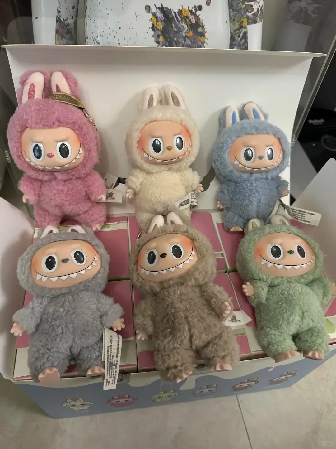 BIG INTO ENERGY Vinyl Plush labubu Pendant Doll Model Kawaii The Monsters Blind Box Gift  Macaron