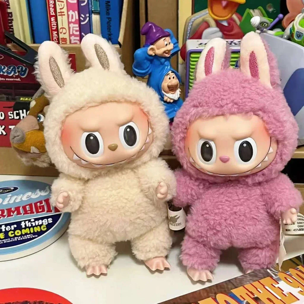 For labubu The Monster Macaron All Series Blind Box Vinyl Pendant Cute Doll Toy Keychain