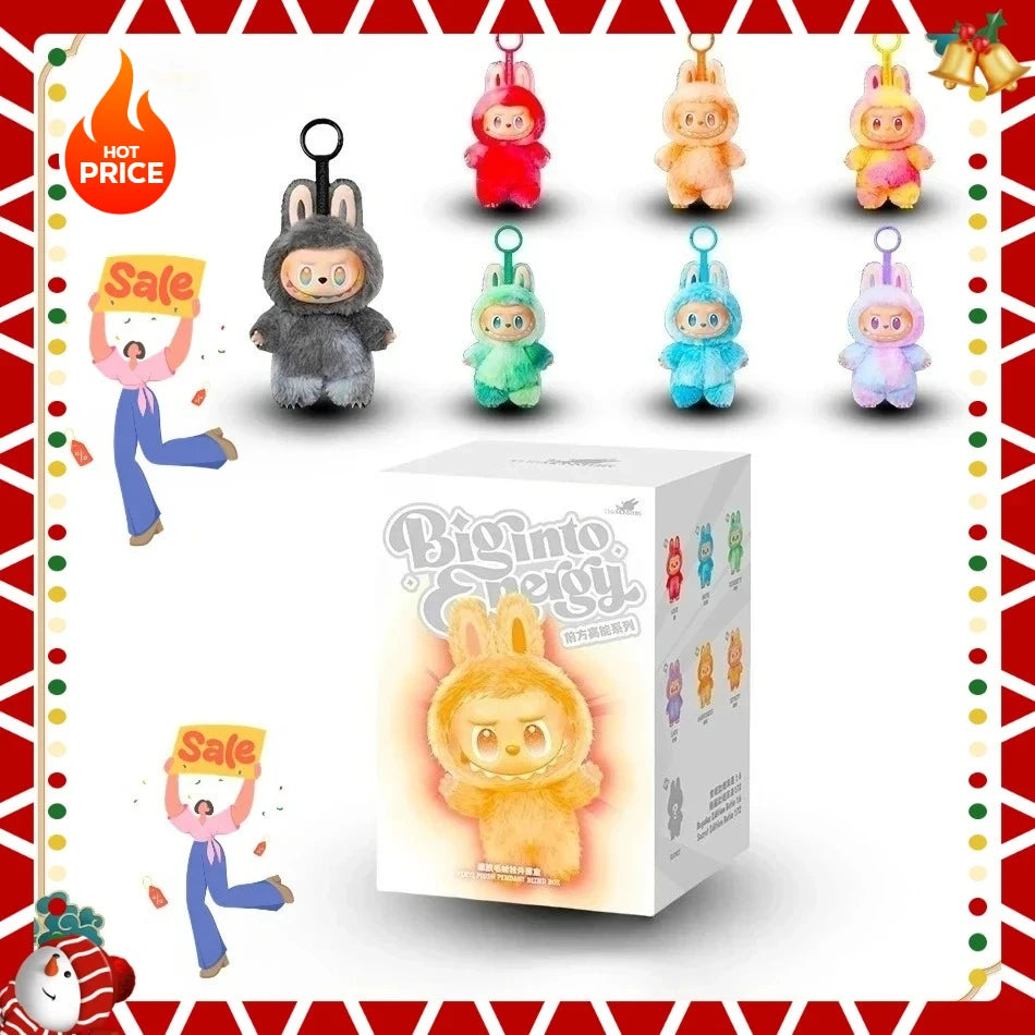 Cute labubu The Monster Blind Box The Monster Have A Seat Serie Vinyl Face Blind Box Pendant Keychain