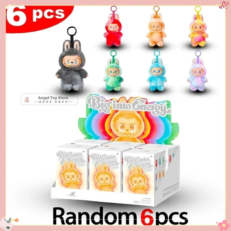 For Labubu V3 V2 Monsters Big Into Energy Series Vinyl Pendant Blind Box Figurine Tabletop Ornament