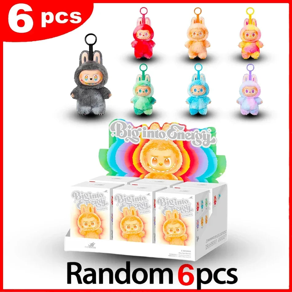 BIG INTO ENERGY Vinyl Plush labubu Pendant Doll Model Kawaii The Monsters Blind Box Gift  Macaron