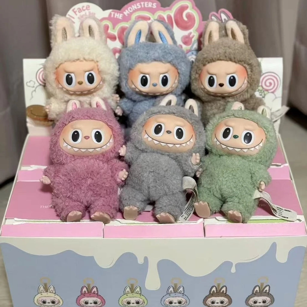 Cute labubu The Monster Blind Box The Monster Have A Seat Serie Vinyl Face Blind Box Pendant Keychain