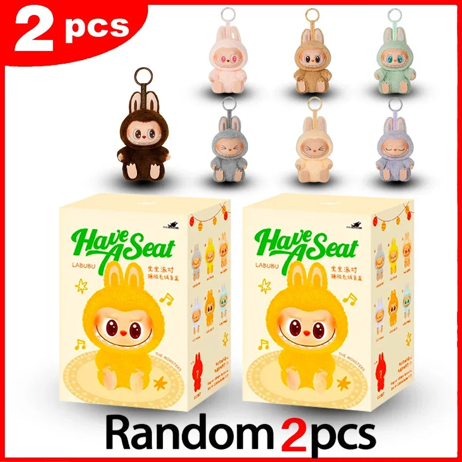 BIG INTO ENERGY Vinyl Plush labubu Pendant Doll Model Kawaii The Monsters Blind Box Gift  Macaron