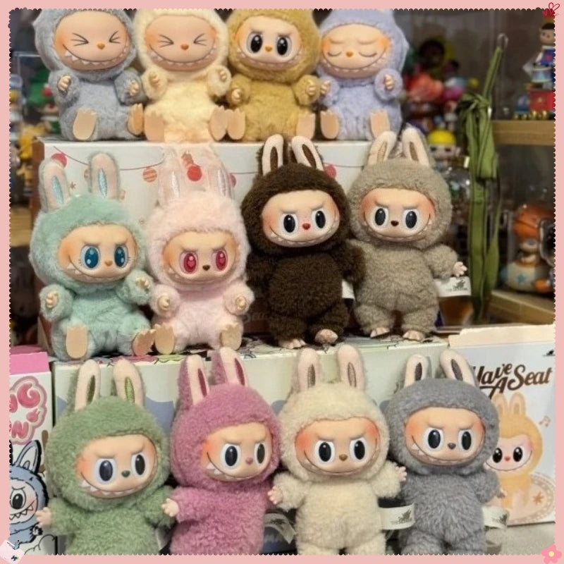 For Labubu V3 V2 Monsters Big Into Energy Series Vinyl Pendant Blind Box Figurine Tabletop Ornament