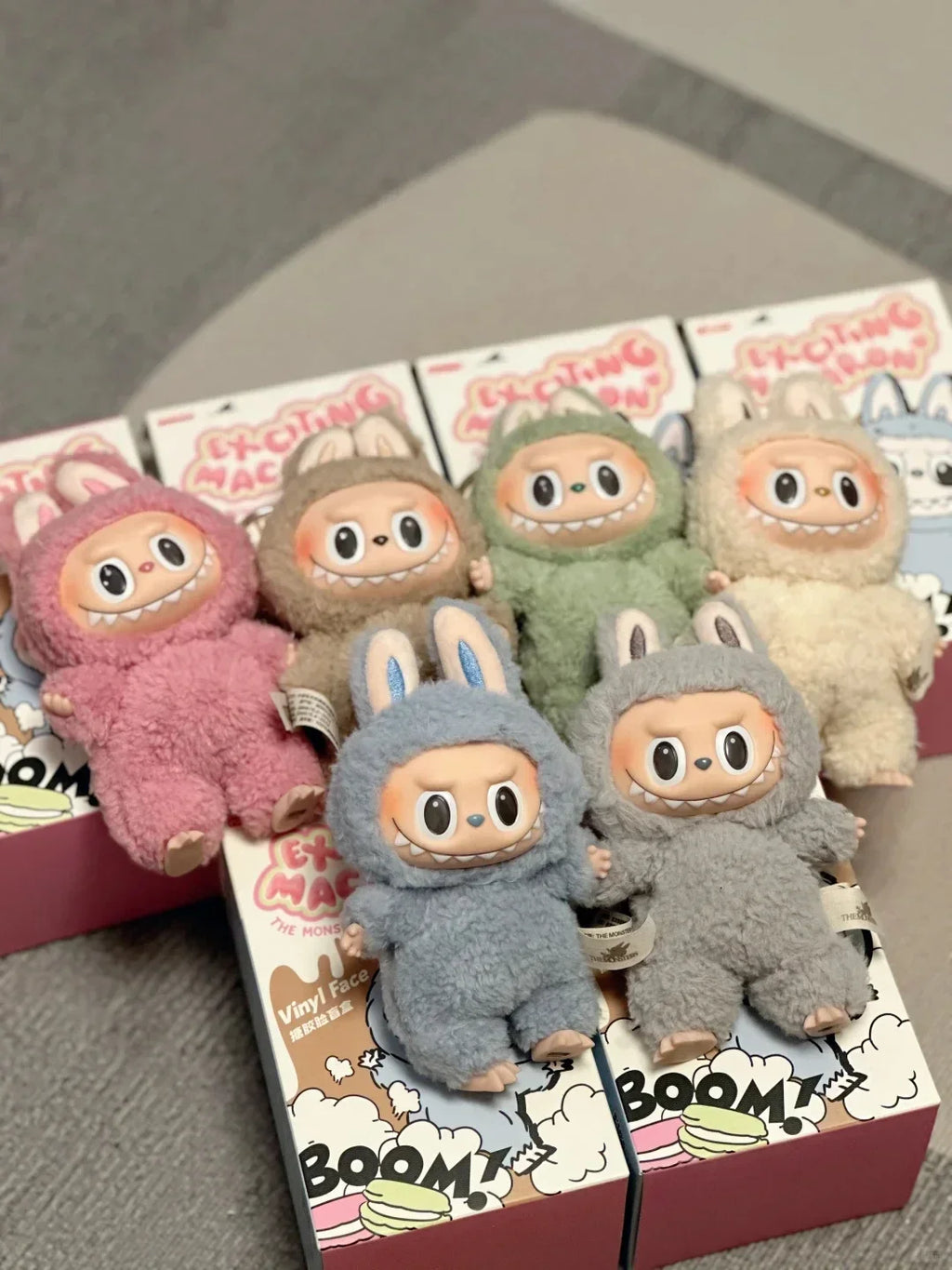 BIG INTO ENERGY Vinyl Plush labubu Pendant Doll Model Kawaii The Monsters Blind Box Gift  Macaron