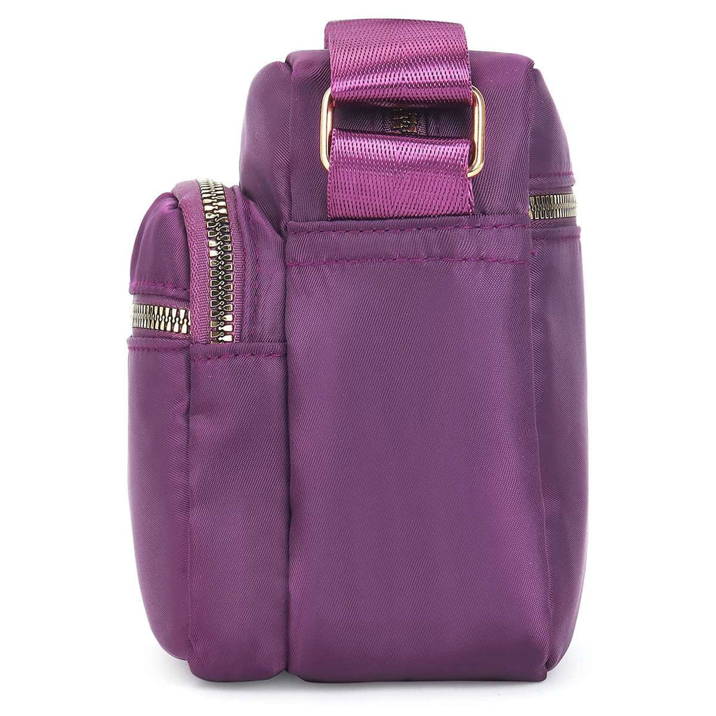 Women Nylon Crossbody Bags Purses and Handbags Casual Messenger Bag Waterproof Crossbody Purse for Ladies, Red