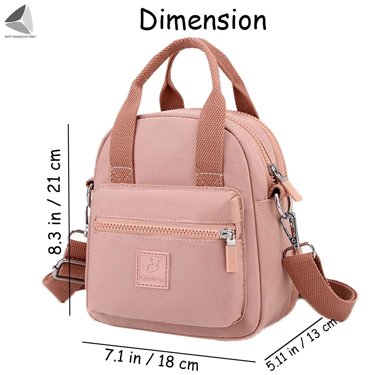 Womens Small Nylon Shoulder Handbag Waterproof Crossbody Purse Bags Casual Lightweight Pouch