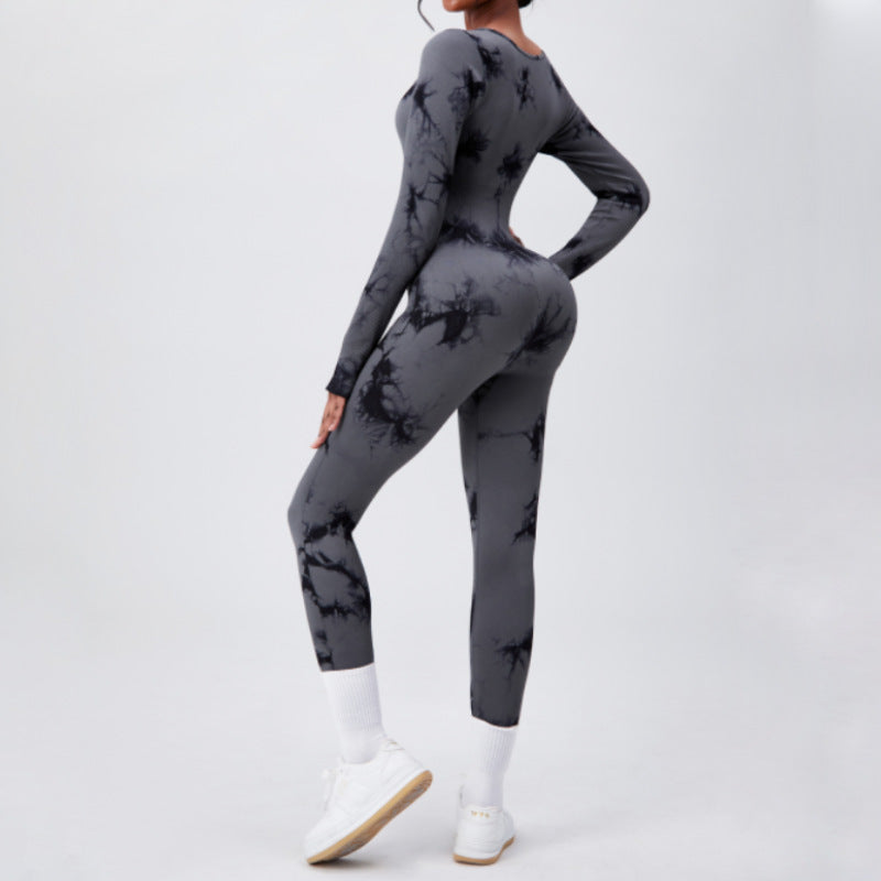 Bodysuit Long Sleeve Quick-drying Tight Fitness Yoga Clothes