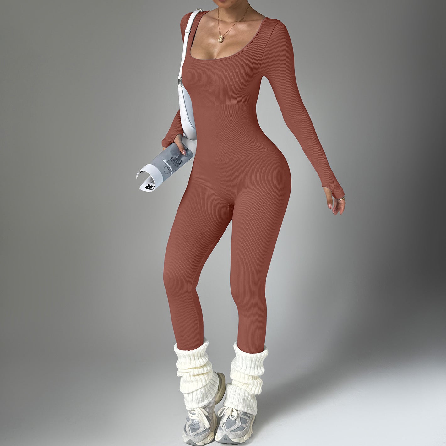 Bodysuit Long Sleeve Quick-drying Tight Fitness Yoga Clothes