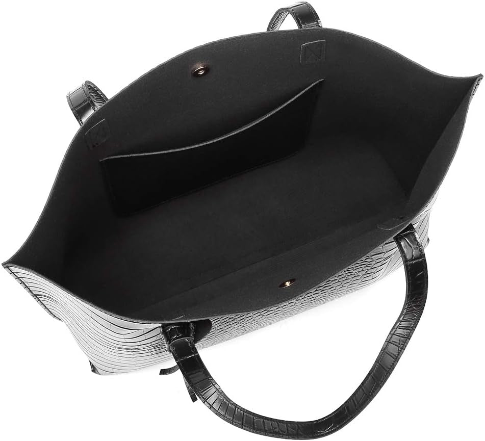 Women'S Soft Faux Leather Tote Shoulder Bag From, Big Capacity Tassel Handbag