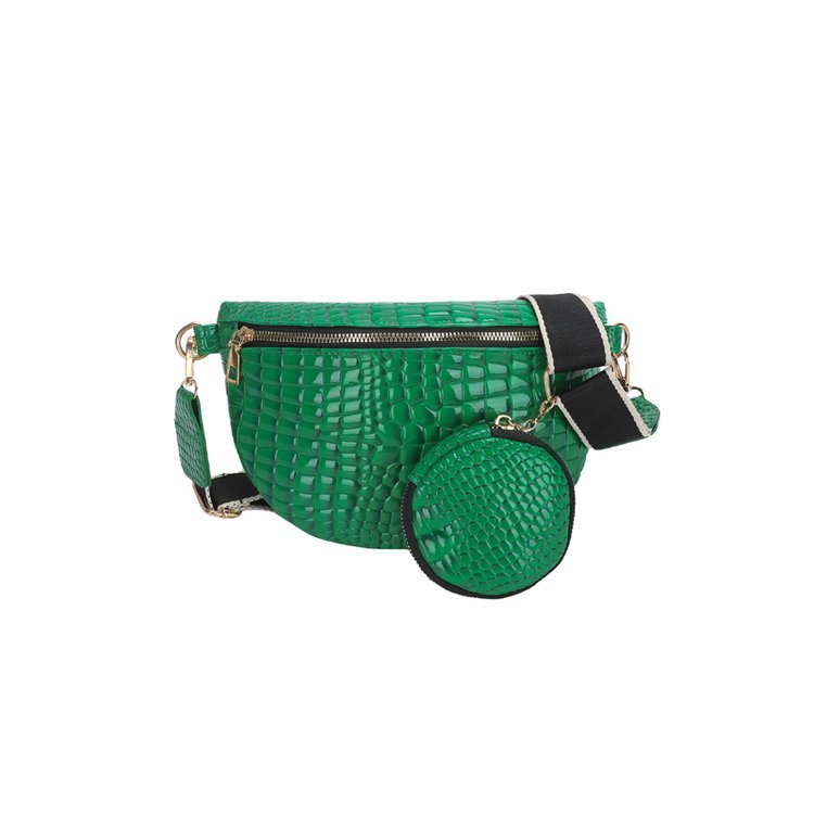 Thick Shoulder Strap Crossbody Bag Female Plaid PU Female